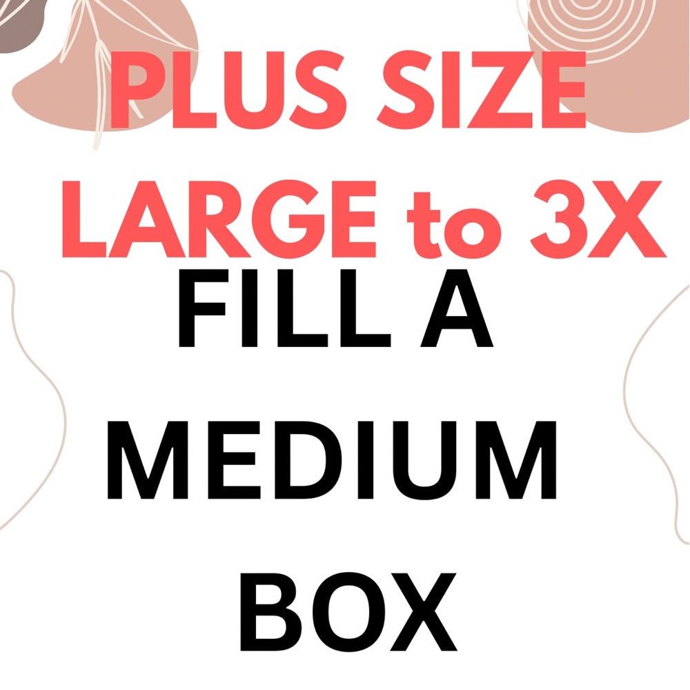 Plus Size Clothing Box - Large to 3X